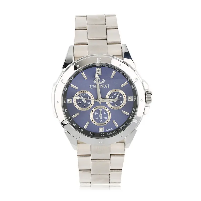 Design Exquisite Classic Steel Band Quartz Watch With Blue,White Color 1