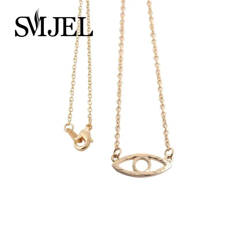 Design Jewelry 18K Gold Plated Tunate Evil Eye Pendants Necklaces N030 1