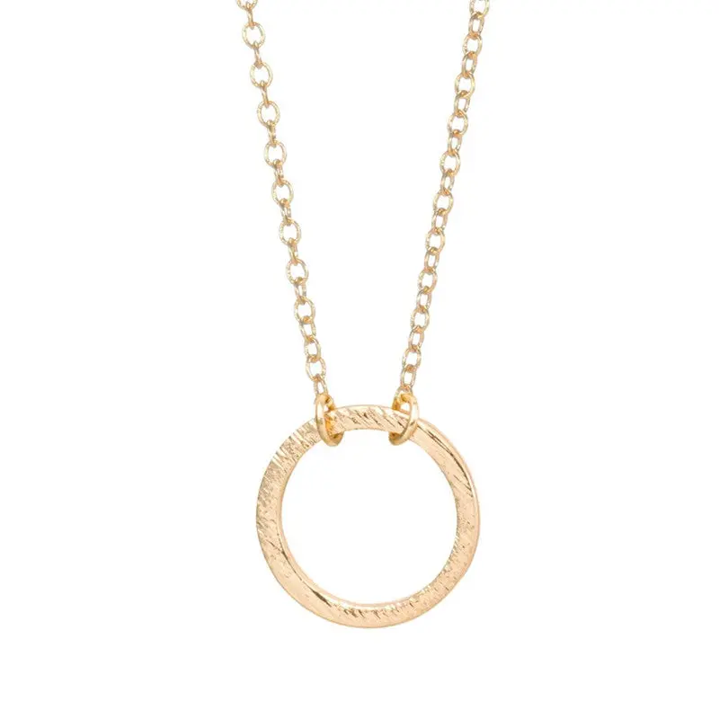 Design Jewelry Figure Ever Love Circle Round Necklaces Birthday Gifts N083 2