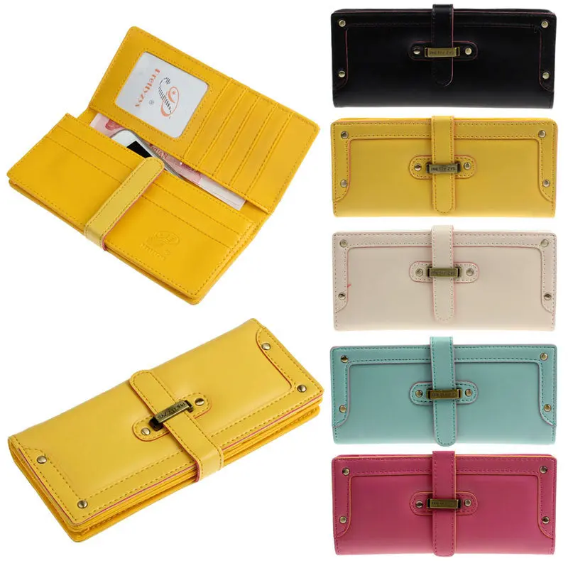 Design Lady Purse Long Clutch Leather Wallet Bag Case 5