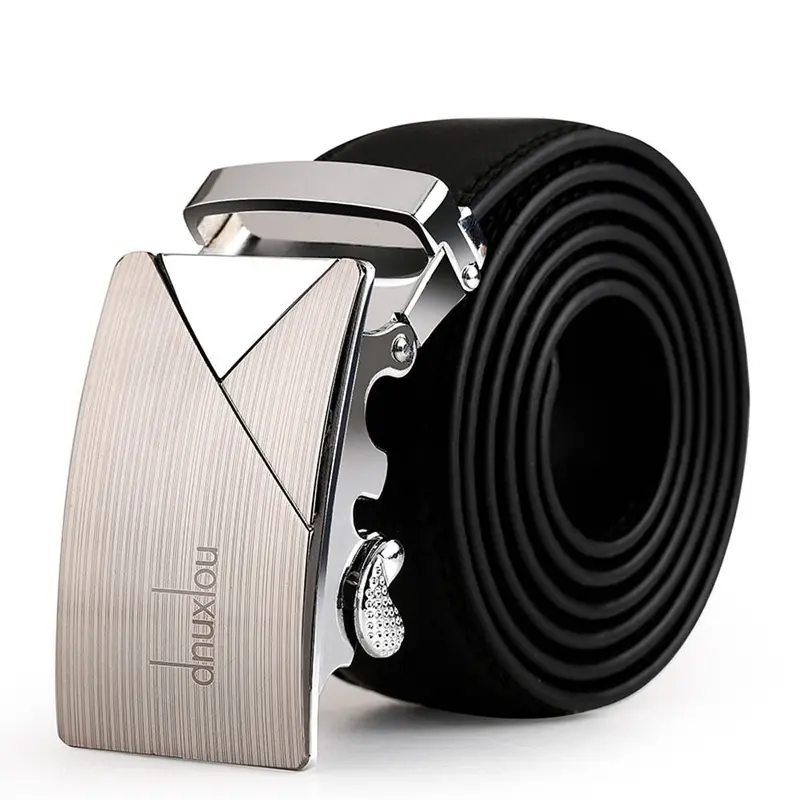Design Leather Strap Automatic Buckle Belts For Men Authentic Trend Men's Belts Ceinturecinto Masculino 1