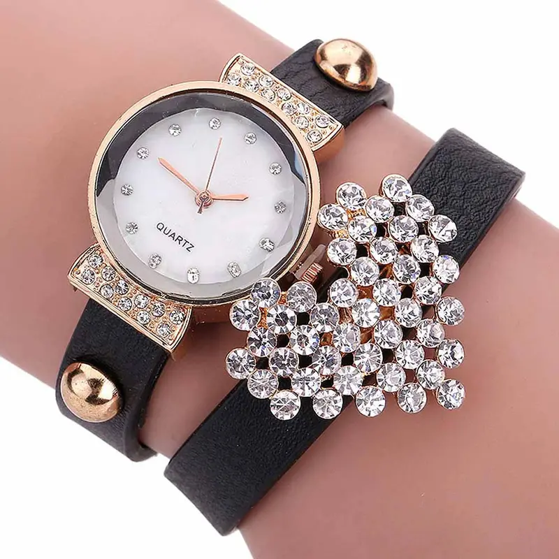 Design Reloj Mujer Rhinestone Relogio Watches Women Dress Watch Ladies Girl Rhinestone Quartz Bracelet Wrist Watch 1