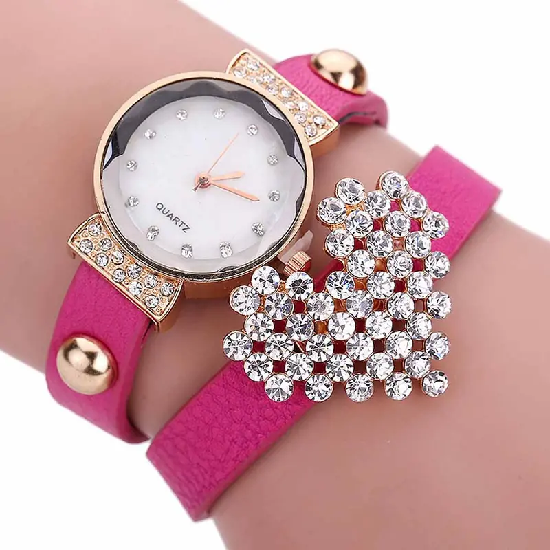 Design Reloj Mujer Rhinestone Relogio Watches Women Dress Watch Ladies Girl Rhinestone Quartz Bracelet Wrist Watch 4