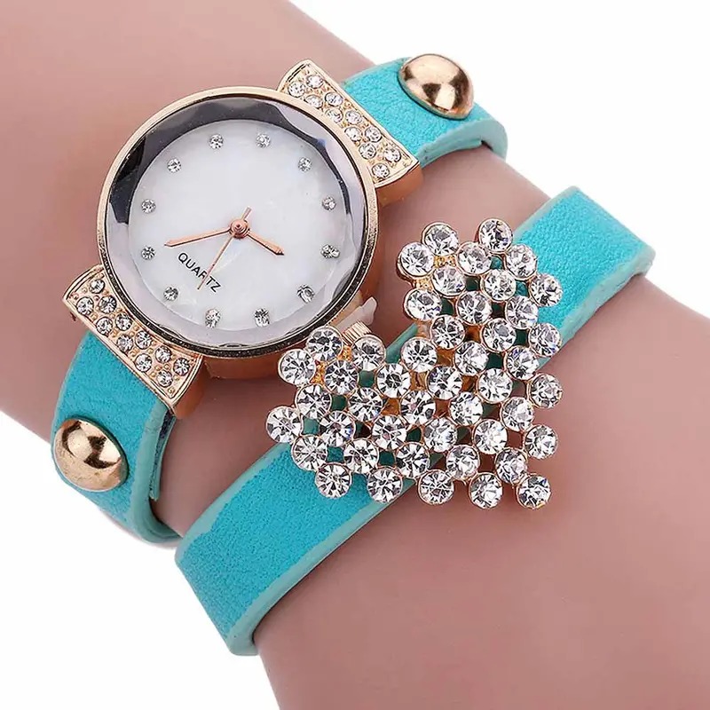 Design Reloj Mujer Rhinestone Relogio Watches Women Dress Watch Ladies Girl Rhinestone Quartz Bracelet Wrist Watch 5