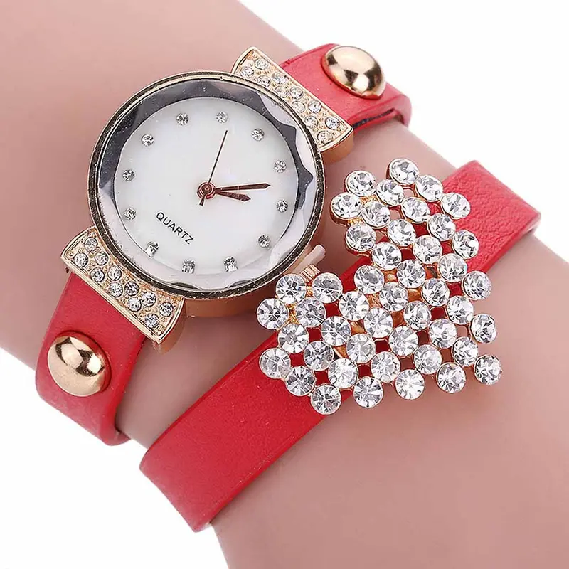 Design Reloj Mujer Rhinestone Relogio Watches Women Dress Watch Ladies Girl Rhinestone Quartz Bracelet Wrist Watch 7
