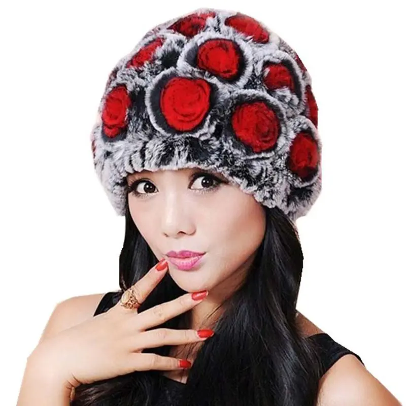 Design Soft Women Hats Hmade Warm Caps Headgear 1