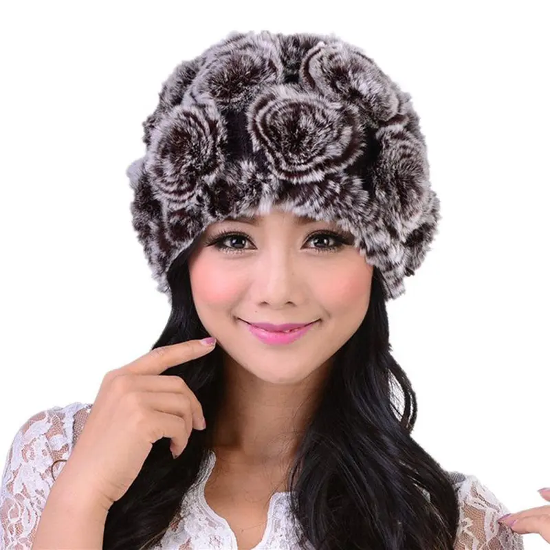 Design Soft Women Hats Hmade Warm Caps Headgear 2