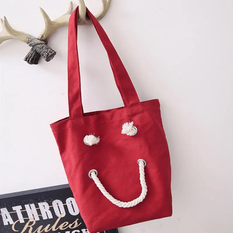 Designer Handbags Women Canvas Smile Face Bags Bolsos Femenina Shoulder Tote Bag Casual Handbag 4