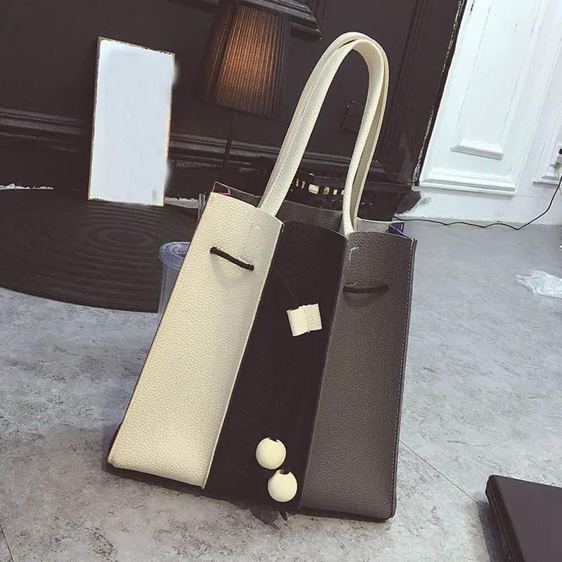 Designer Handbags Women Drawstring Bucket Pu Leather Shoulder Bag Large Tote Ladies Purse Bolsos Mujer 1