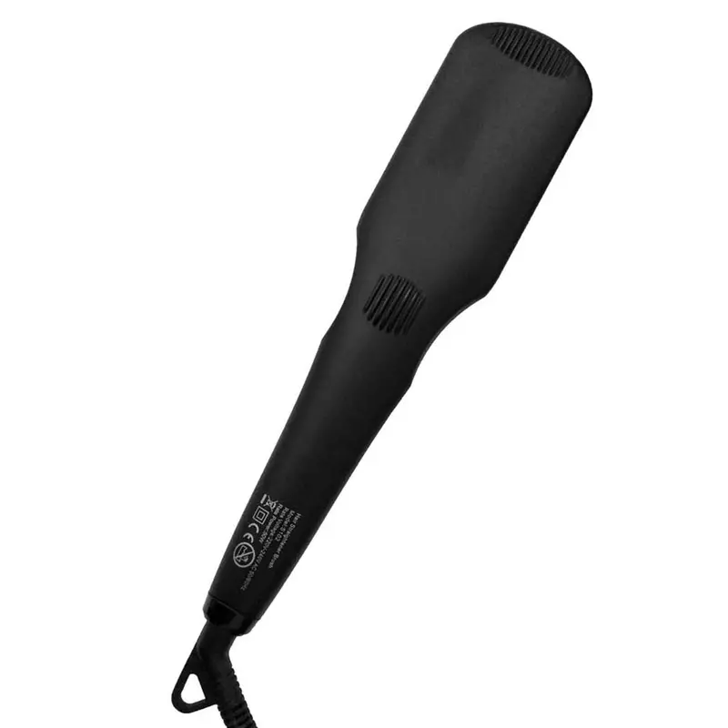 Digital Electric Ion Hair Straightener Brush Comb With Lcd Display Detangling Straightening Irons Hair Brush Euusuk Plug 5