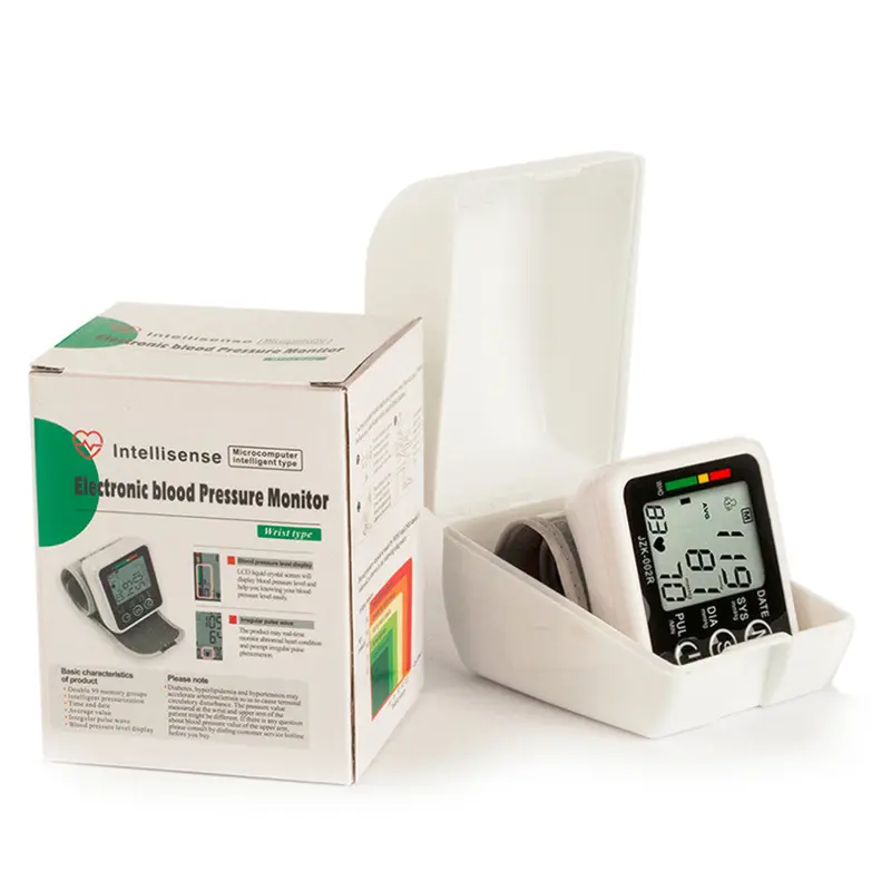 Digital Lcd Wrist Blood Pressure Monitor Heart Beat Rate Pulse Meter Measure Non-Voice Version 1