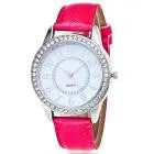 Digital Pattern Leather Band Quartz Wrist Watches Top Watch Luxury Woman Watches Montre Feida 3