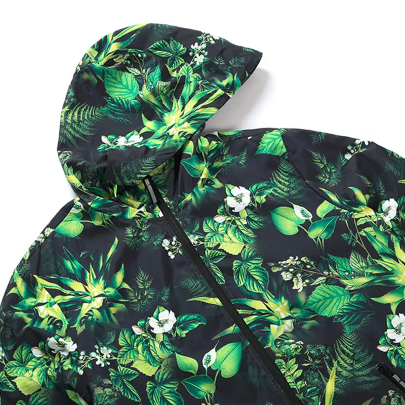Digital Printing Thin Out-Coat Water-Proof Wind Resistant Jackets 3