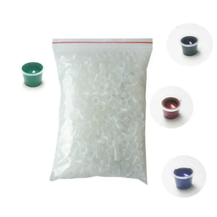 Disposable Small Ink Pigment Caps 500Pcs Plastic Cups Holders Tattoo Whale Room 1