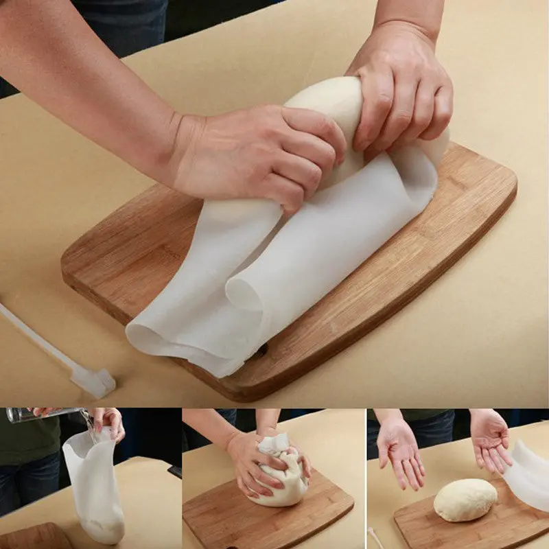Diy Cooking Pastry Tools Soft Porcelain Silicone Preservation Magic Kneading Dough Flour-Mixing Bag 69939 1