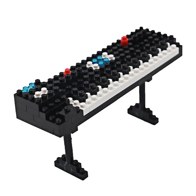 Diy Musical Instrument Mini Building Blocks Models Piano Guitar Bass Drum Kit Keyboard Violin Craft Gift Toys For Children 1