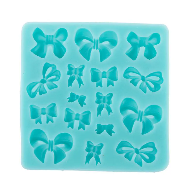 Diy Tray Soft Silicone Small Cute Mold Bowknot Shape Cake Decorating Mould Sugarcraft Tool 48545 1