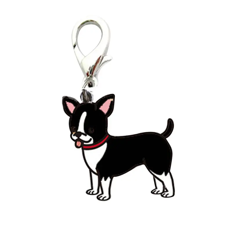 Dog Anime Keychain Tag Disc Disk Pet Key Chain Id Enamel Accessories Pendant Key Ring Holder Feida 1