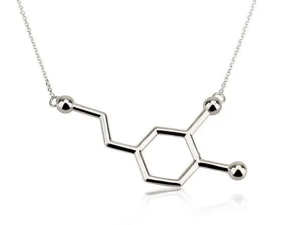 Dopamine Molecule Necklace Chemistry Necklace Structure Necklaces N140 2
