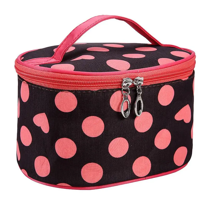 Dot Toiletry Bag Cosmetic Case Bag Large Capacity Portable Women Makeup Cosmetic Bags Storage Travel Bags 6