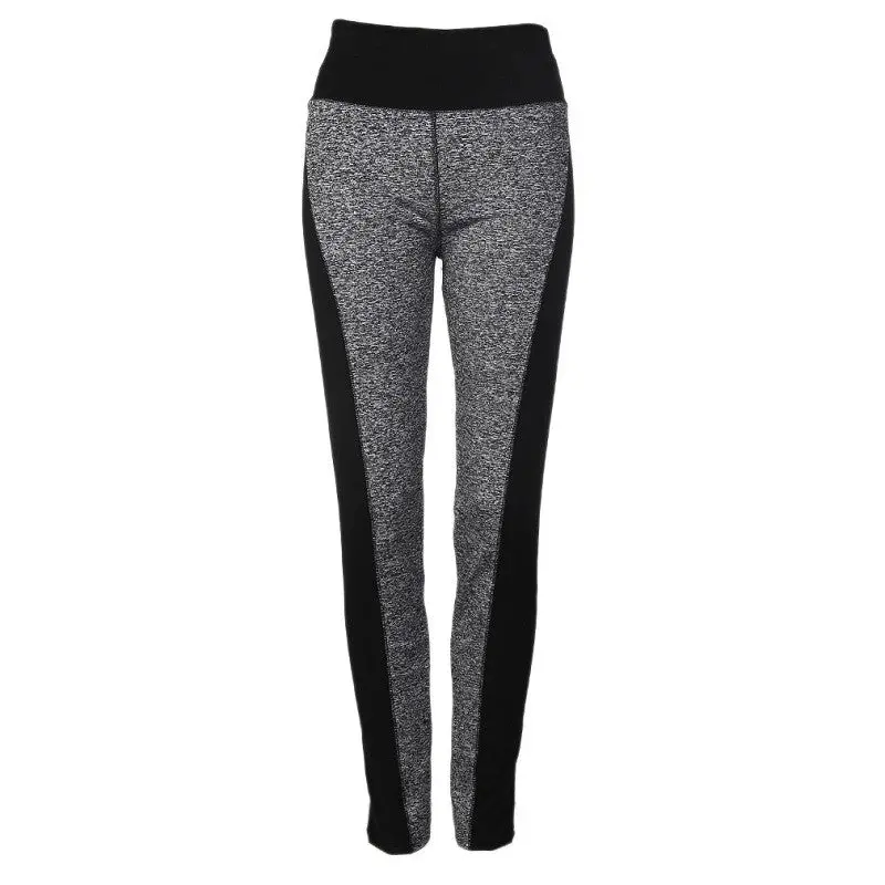 Double Ab Color Side Patchwork Sports Leggings Plus Size Slim Workout Fitness Elastic Stretch Gympunk Pants 1