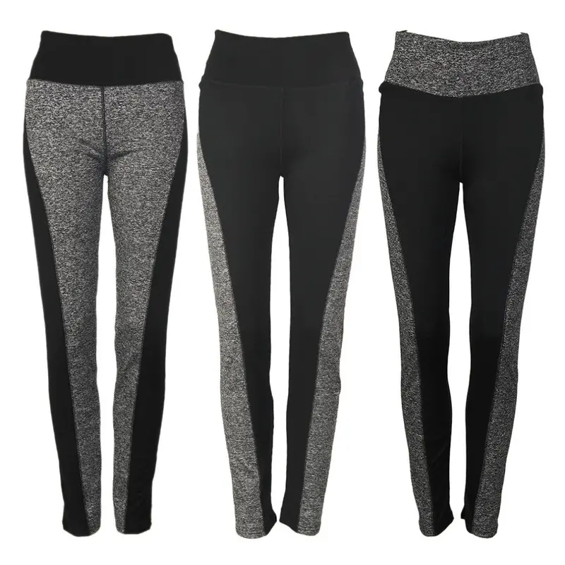 Double Ab Color Side Patchwork Sports Leggings Plus Size Slim Workout Fitness Elastic Stretch Gympunk Pants 4