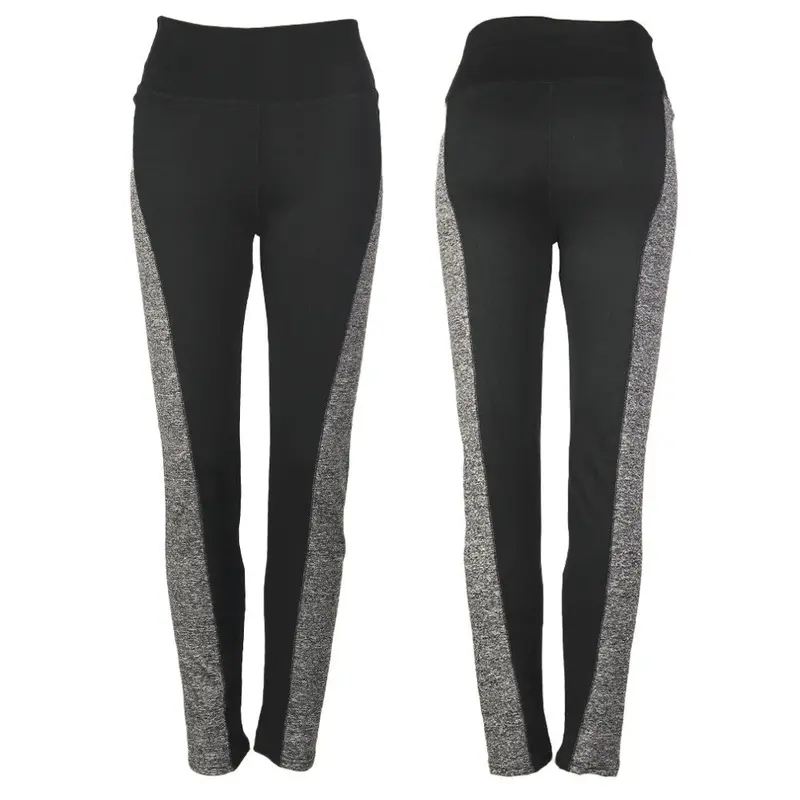 Double Ab Color Side Patchwork Sports Leggings Plus Size Slim Workout Fitness Elastic Stretch Gympunk Pants 8