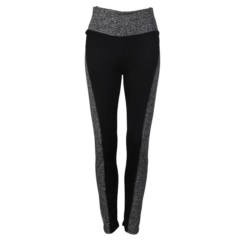 Double Ab Color Side Patchwork Sports Leggings Plus Size Slim Workout Fitness Elastic Stretch Gympunk Pants 9