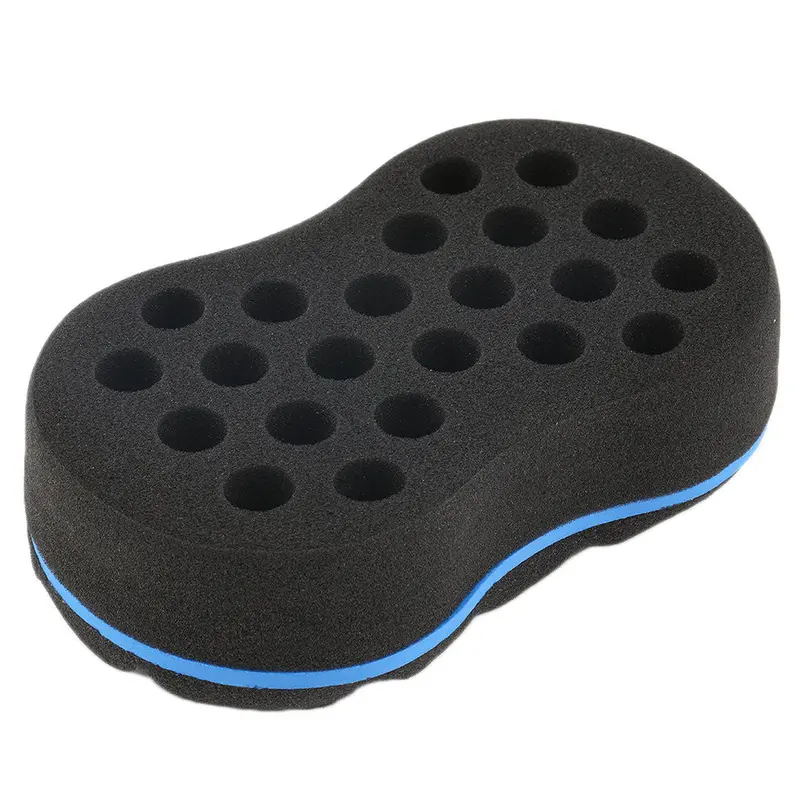 Double Barber Hair Brush Oval Sponge Locking Twist Coil Afro Curl Wave 1