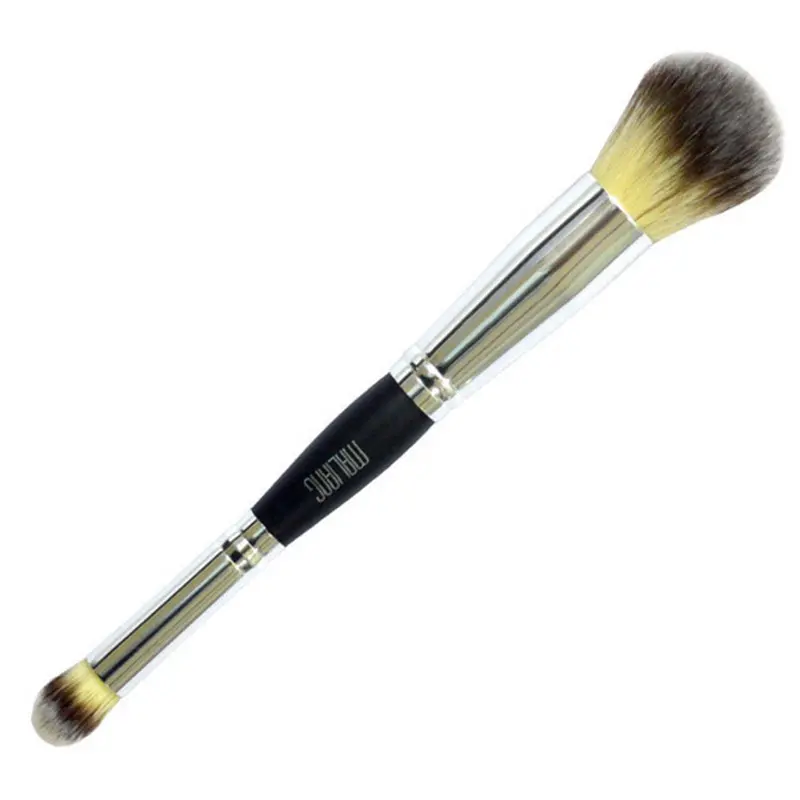 Double Head Cosmetic Brush Contour Face Blush Eyeshadow Powder Foundation Makeup Brush 1