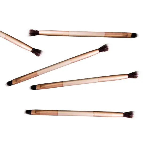 Doubled-End Eye Shadow Makeup Pro Eyeshadow Cosmetic Face Brushes Cosmetics Face Powder Foundation Makeup Tool 2