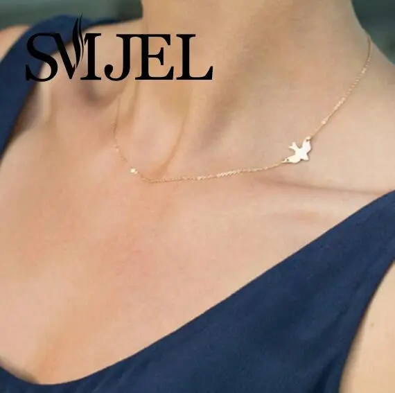 Dove Birds Necklace Clavicle Chains Charm Jewelry Colar Maxi Necklace Party Gift N218 1