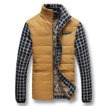 Down Jackets Parkasjackets Coat Stand Collar Chaqueta Hombre Cotton Jackets Coats Outwear 1