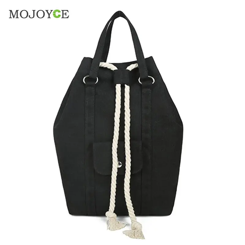 Drawstring Canvas Backpack Multi-Function Large Capacity Mochila Backpack Women Backpacks For Teenage Girls Mochila Feminina 1