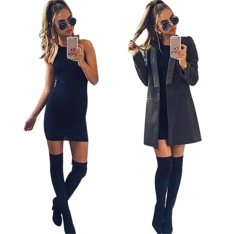 Dress Bandage Bodycon Sleeveless Sexy Party Mini Dress Womens Clothing Sexy Sundress Plus Size Feida 4