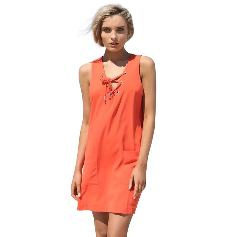 Dress Beach Sleevelss Casual Short Mini Dress Clothing For Women Office Dress Feida 1