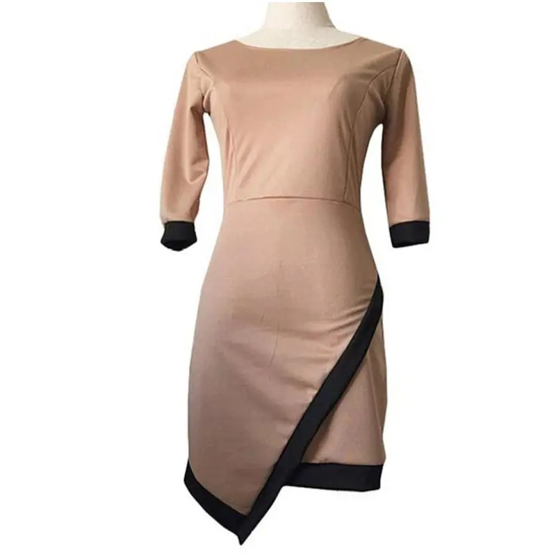 Dress Plus Size Clothing Mujer Bodycon Dress Sexy Dresses Women Half Sleeve Asymetrical Vestido Femme 5