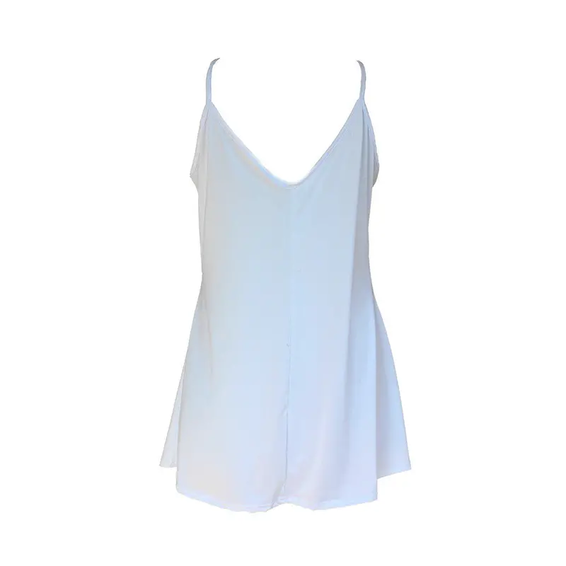 Dress Sexy Women Backless Sleeveless Strap Swing Mini Dress Plus Size Vestido Casual Robe 4