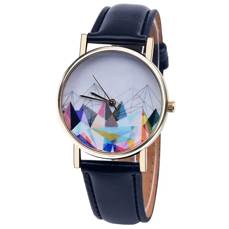 Dress Watch Women Pu Leather Band Elegant Clock Analog Quartz Dress Wrist Watch Relogio Feminino 2