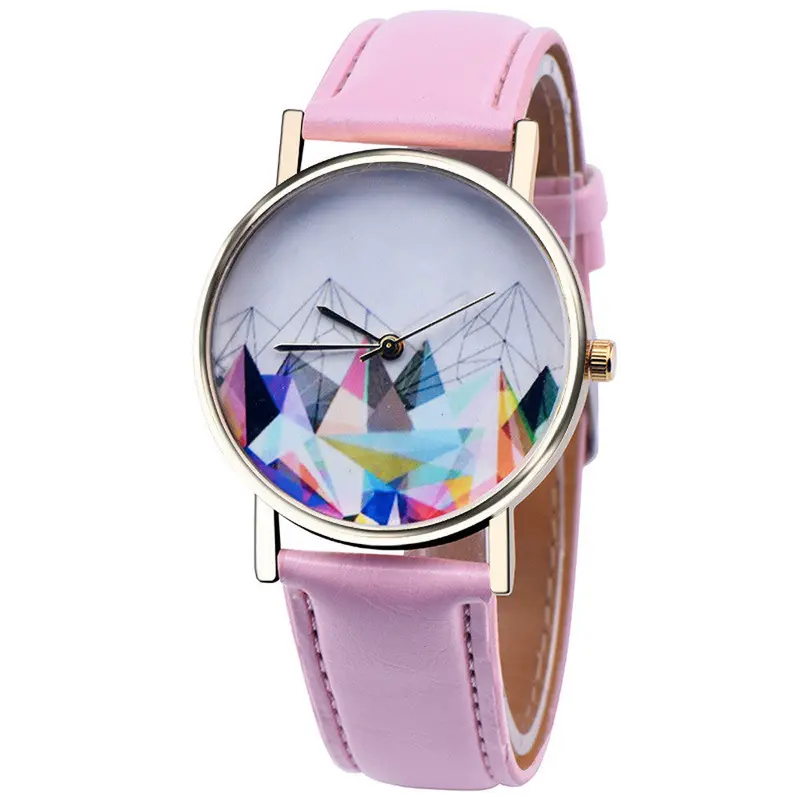 Dress Watch Women Pu Leather Band Elegant Clock Analog Quartz Dress Wrist Watch Relogio Feminino 4