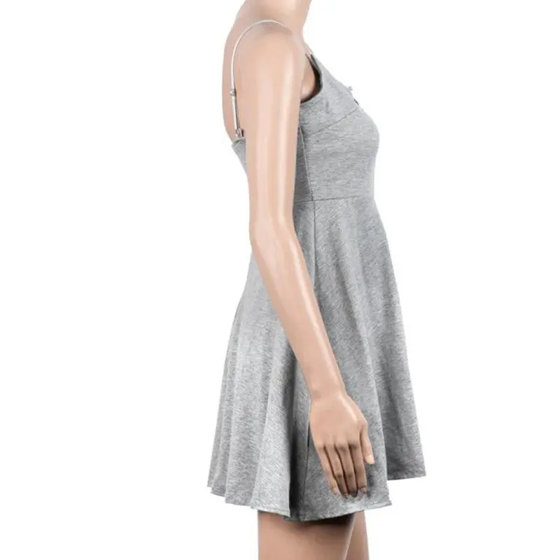 Dress Women's Bandage Camisole Dresses Sleeveless Lady Sexy Slim Mini Vestidos Plus Size Robe 4