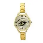 Dropshipping Luxury Watch Women Ladies Eye Pattern Full Steel Rose Gold Wrist Watch Quartz Montre Feida 1
