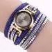 Duoya Girl Watch Gold Chic Leather Blocks Decorated Diamond Watches Women Bracelet Ladies Wrist Watch Bayan Kol Saati Feida 2