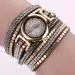 Duoya Girl Watch Gold Chic Leather Blocks Decorated Diamond Watches Women Bracelet Ladies Wrist Watch Bayan Kol Saati Feida 3
