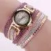 Duoya Girl Watch Gold Chic Leather Blocks Decorated Diamond Watches Women Bracelet Ladies Wrist Watch Bayan Kol Saati Feida 5