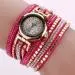 Duoya Girl Watch Gold Chic Leather Blocks Decorated Diamond Watches Women Bracelet Ladies Wrist Watch Bayan Kol Saati Feida 6