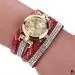 Duoya Watches For Women Stainless Steel Leather Strap Braided Bracelet Wrist Watch Women Watches Feida 2