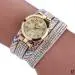 Duoya Watches For Women Stainless Steel Leather Strap Braided Bracelet Wrist Watch Women Watches Feida 4