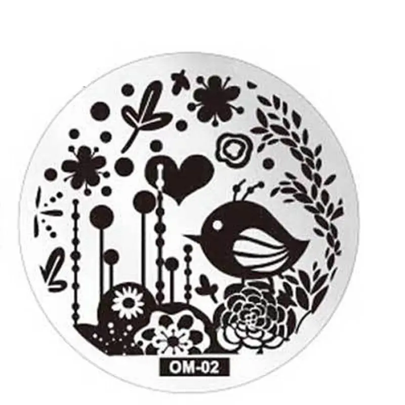 Durable Pattern Diy Nail Art Image Stamp Stamping Plates Manicure Template Om2 1