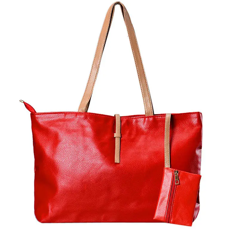 Durable Women Hbags Casual Tote Shoulder Bags Style Leather Large-Capacity Bolsa Feminina 1